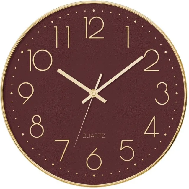 Atmosphera Wandklok met stil mechanisme Ø 30 cm rood