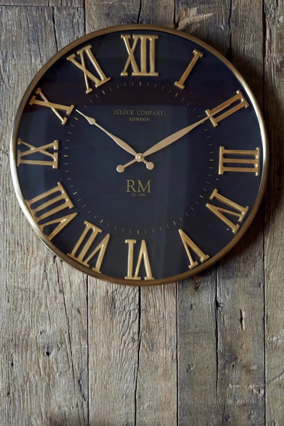 Riviera Maison Rivièra Maison London Clock Company wandklok zwart