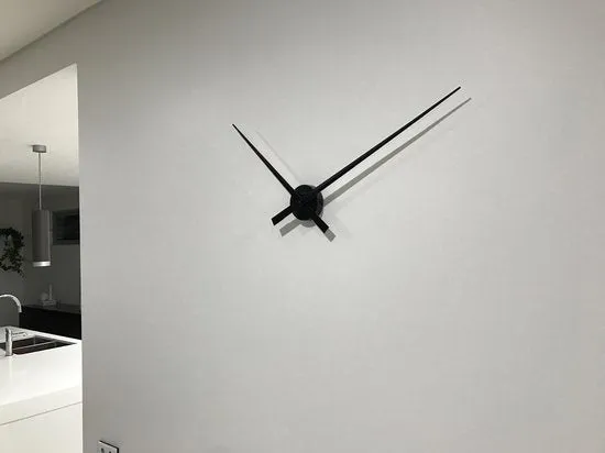 Nextime Grote wandklok - 85 cm - Aluminium - 'Hands', foto 3