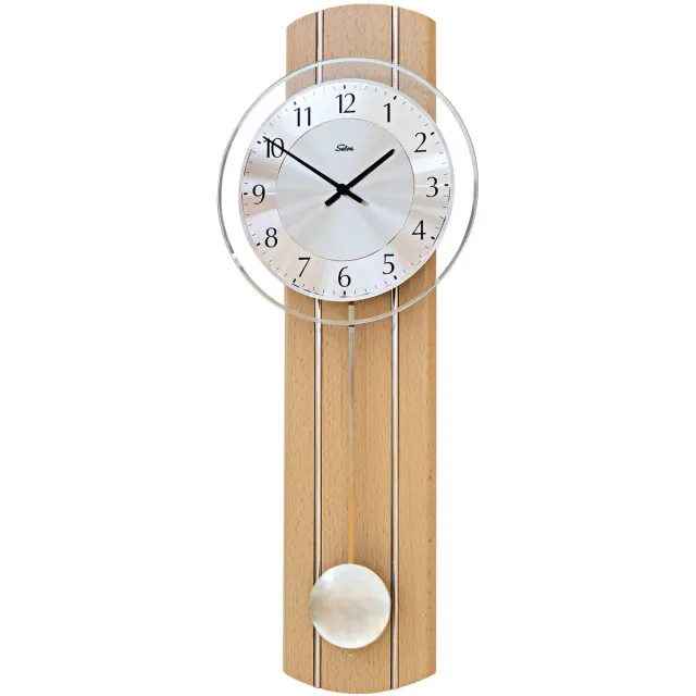 Selva ZEIT.punkt Feldkirch wandklok slingerklok, MADE IN GERMANY, beuken - 345411 Leer