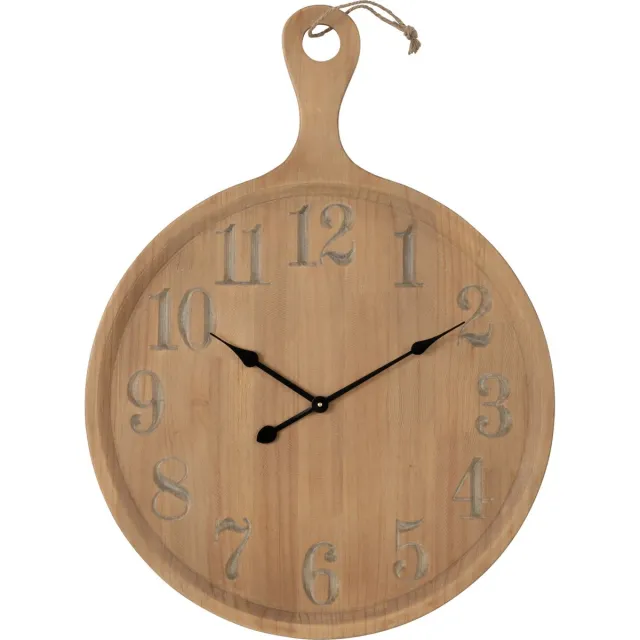 J-Line klok Plan Den - naturel - large - Ø 65.2 cm