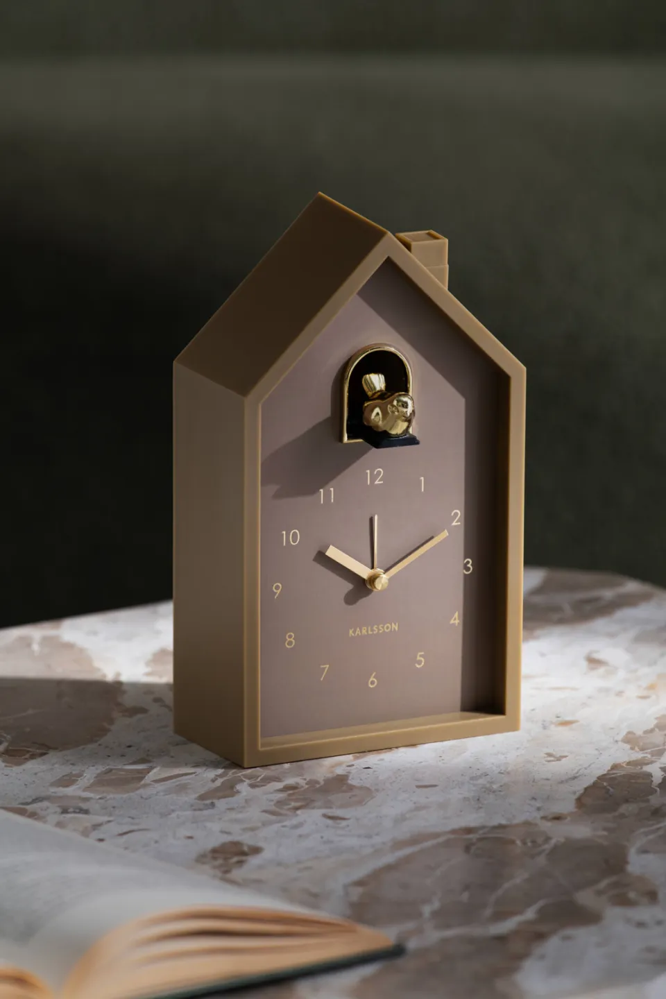 Karlsson Modern Cuckoo wekker bruin, foto 2