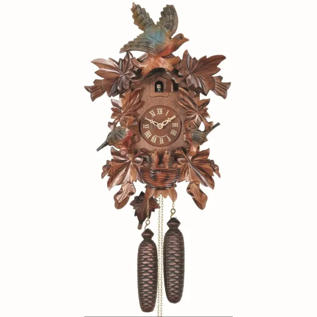 Engstler 640/2 - Koekoeksklok - 1-daags kettinguurwerk - Notenhout - 43 cm Bruin