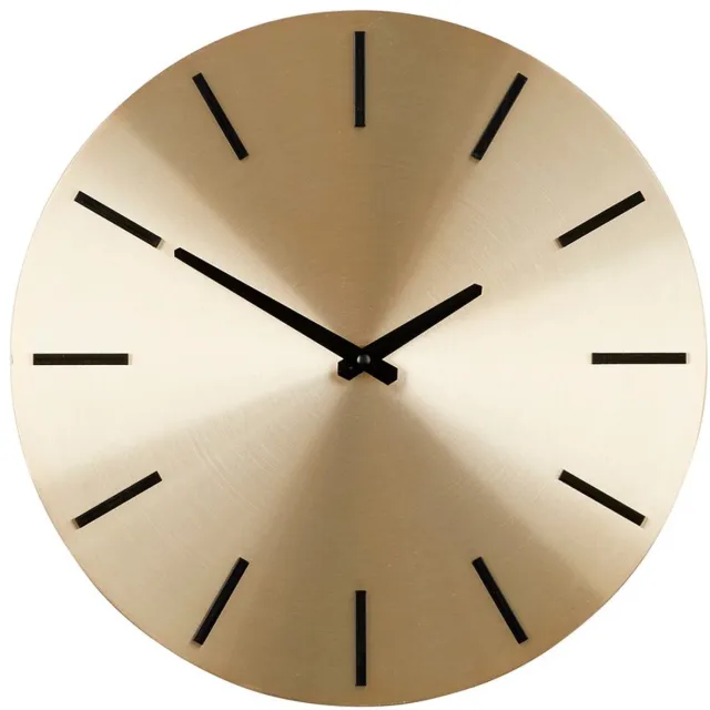 Mica Decorations Brixen Wandklok - Ø36 cm - Goud