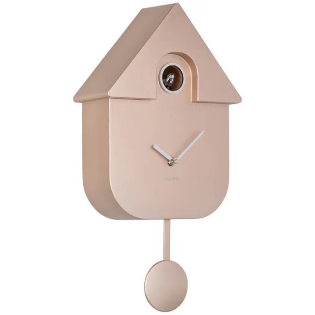 Karlsson Modern Cuckoo Metallic wandklok rosé Rosé goud