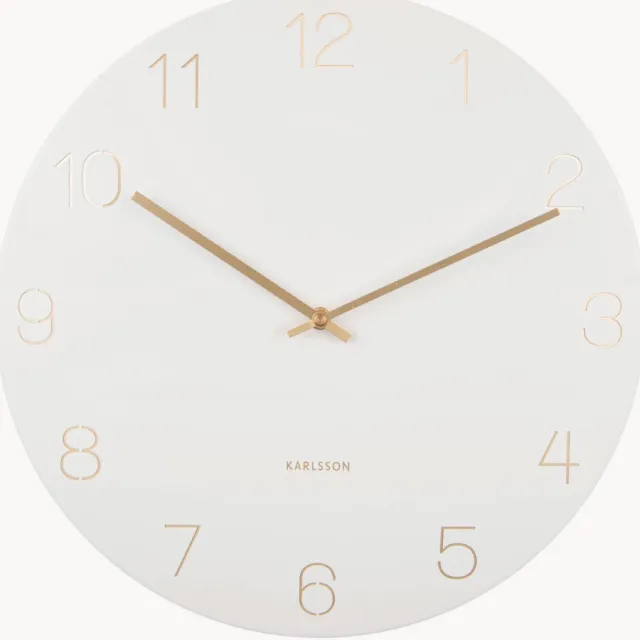 Karlsson Wandklok Charm Wit