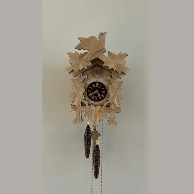 Anton Schneider Schneider koekoeksklok 70/9 - vogel - 1 daags uurwerk - 23 cm hoog - blank hout