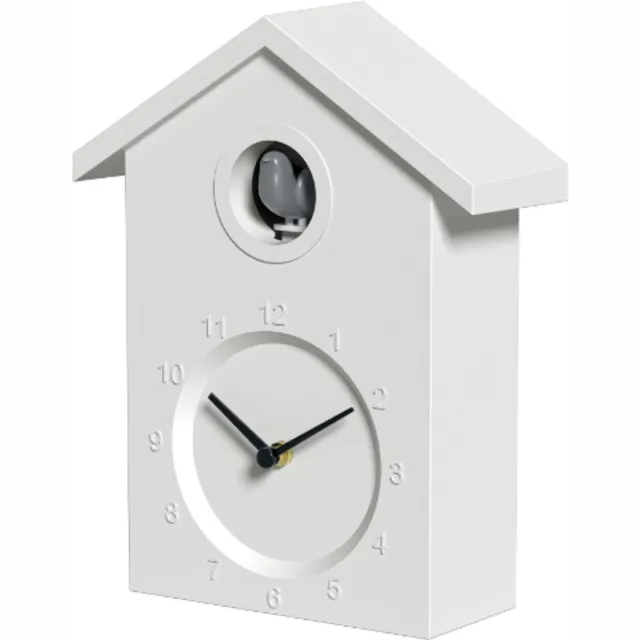 Nexxt Koekoeksklok Wandklok met Instelbaar Volume en Nachtstand - Wit