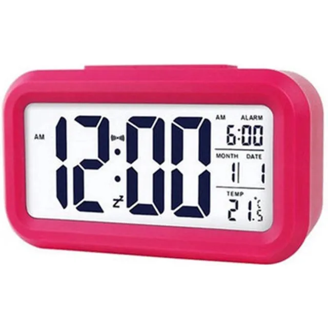 Atlantic Wekker CUBE rose modern design roze