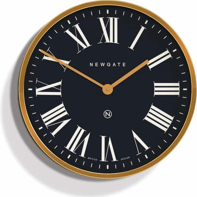 Newgate Mr Butler wandklok messing 45cm goud
