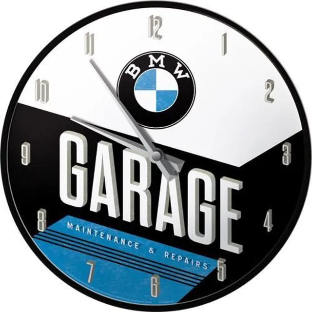 BMW Garage Wandklok 30 cm wit