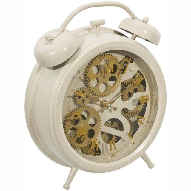 Atmosphera Créateur d'intérieur® Mechanische tafelklok met zichtbare tandwielen JANIS Sable
