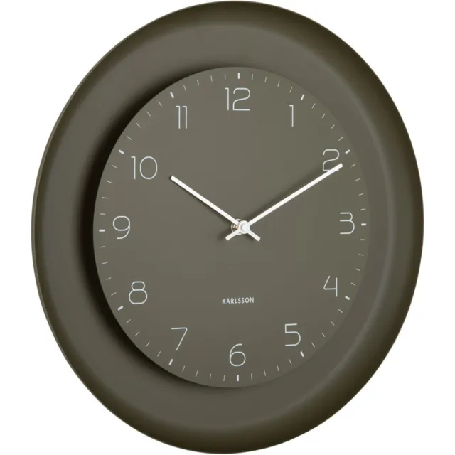Karlsson Wandklok Dual Disc - Groen - Ø38cm - Wandklok Modern