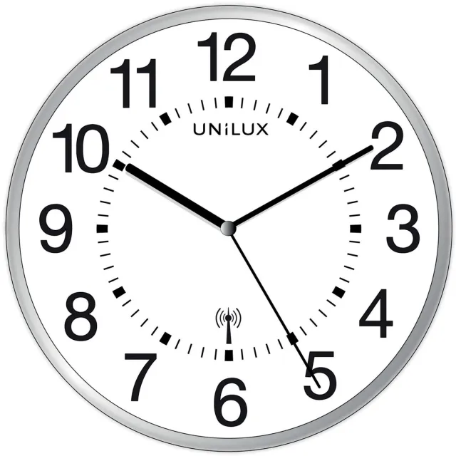 Unilux Mai Wave wandklok grijs