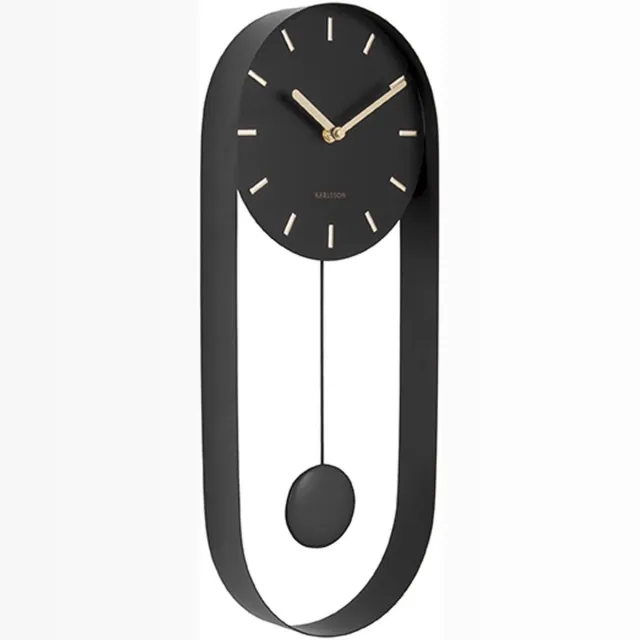Karlsson Wandklok Charm zwart, foto 2