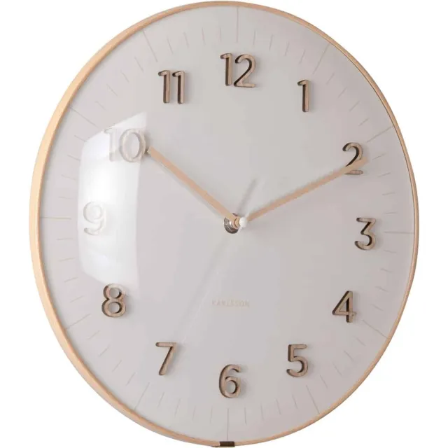 Karlsson Wandklok Esencia Dome - Warmgrijs - Ø30cm - Wandklok Modern