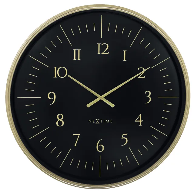 Nextime Galaxy Large wandklok 77 cm zwart