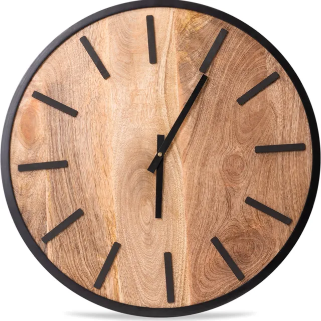 Benoa Shullsburg Medium Mango Wooden Wall Clock 50 cm Naturel
