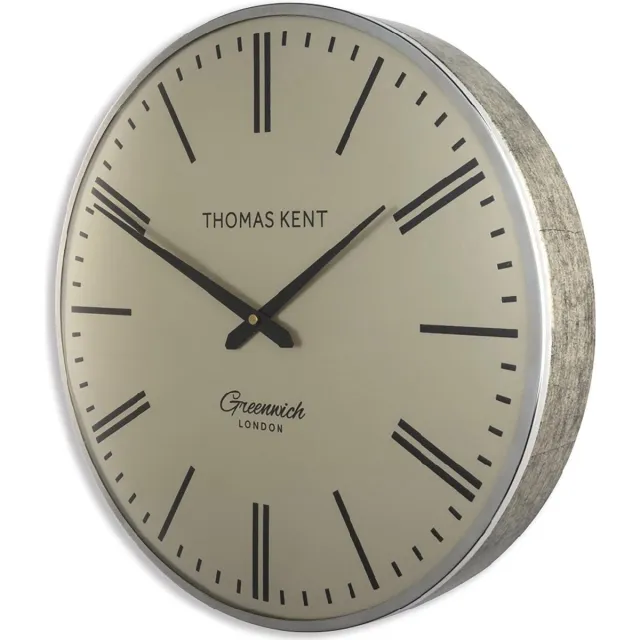 Thomas Kent Wandklok Greenwich 40 X 8,3 Cm Staal Goud/zilver Goud, Zilver