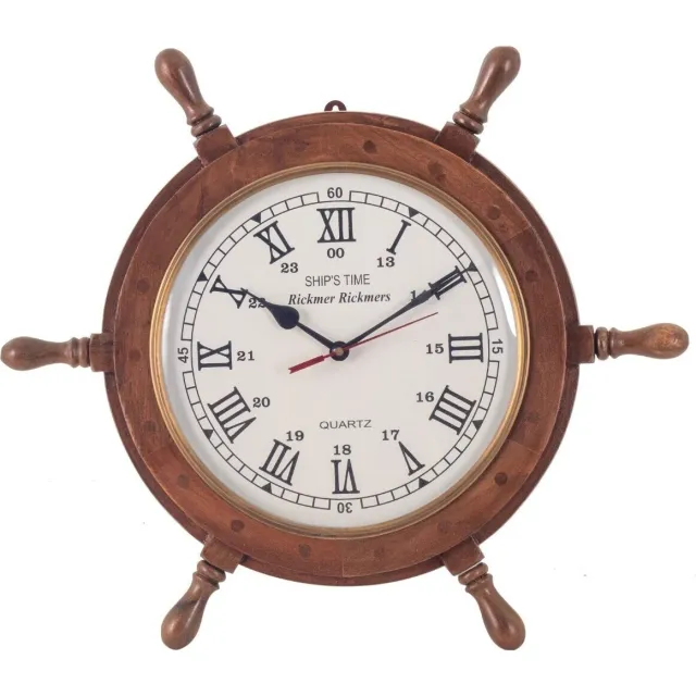 Signes Grimalt scheepsstuurwiel klok bruin