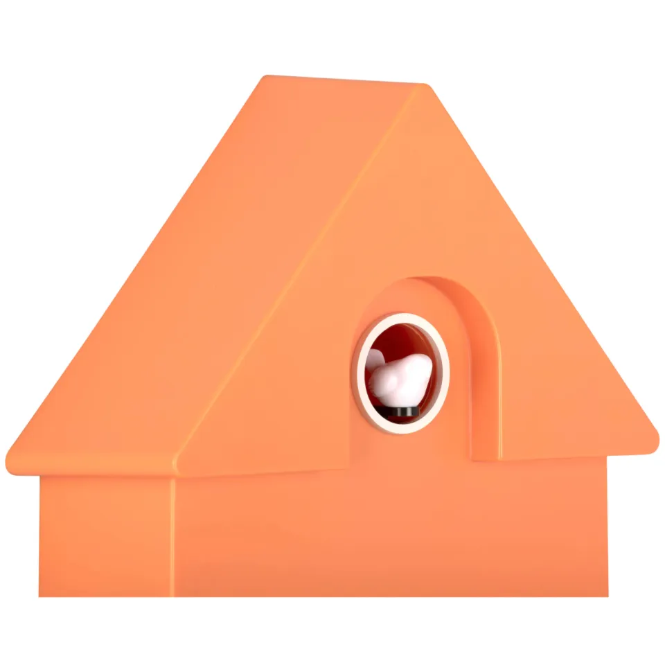 Karlsson Modern Cuckoo wandklok oranje, foto 2