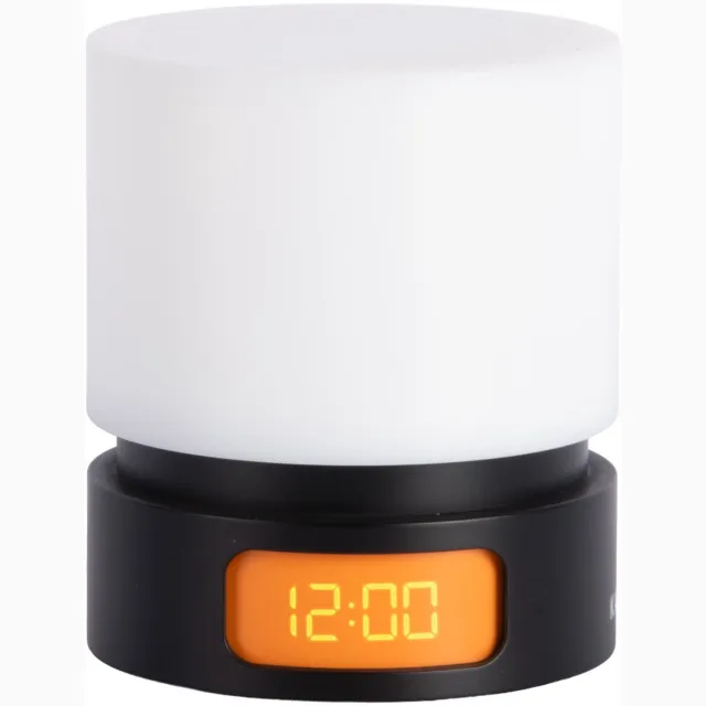 Karlsson Wekker Pillar - Zwart - 8.2x8.2x8.2cm - Scandinavisch - Wekker voor slaapkamer - Wekkers