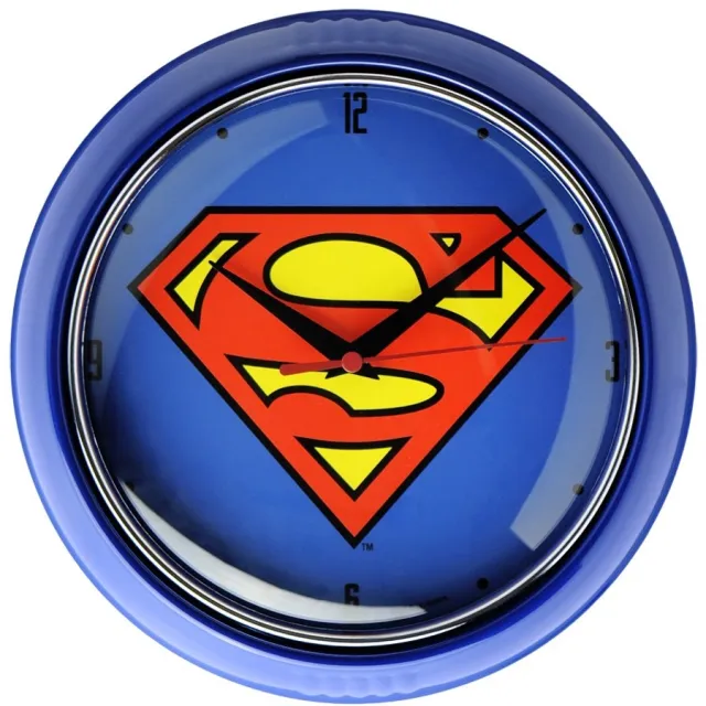 logoshirt Wanduhr Superman Blue