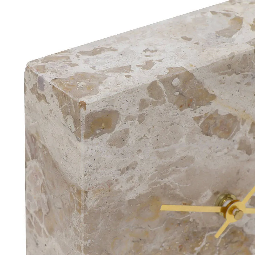 Mirrors and more Blok tafelklok warm beige, foto 4