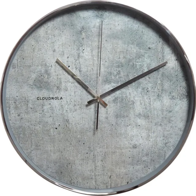 Cloudnola Klok wand Cloudnola Structure Cement Beton look Ø 40cm grijs
