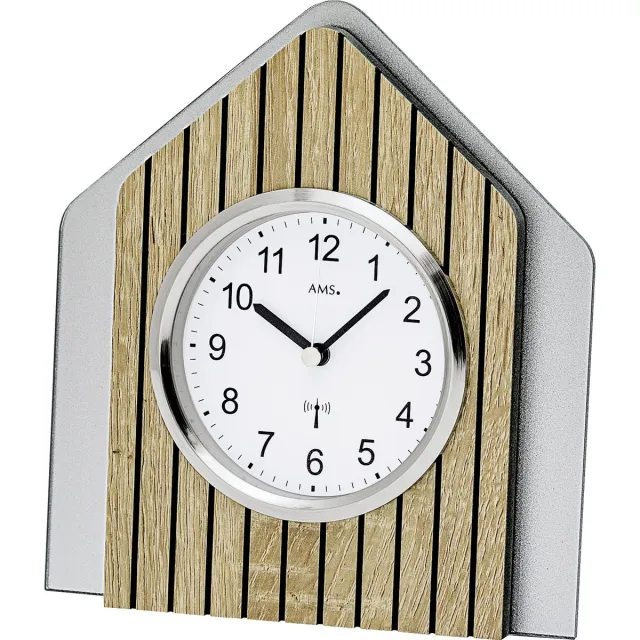 AMS Tafelklok 5171 - sanoma hout - radio-gestuurd uurwerk