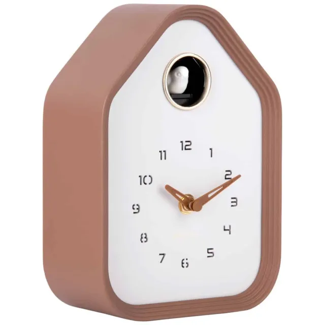 Karlsson Wandklok Reina Cuckoo - Mokka - 7.4x14.4x20.4cm - Wandklok Modern Bruin