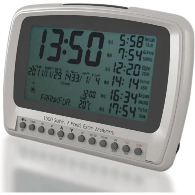 BOG Digitale Alarmklok 1500 - LED Wekker Met 12-24 Uurs Instelling - Helder Display - Compact Voor Slaapkamer En Bureau WIT