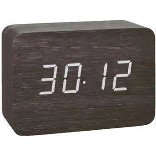 TFA 60.2549.01 minimalistische wekker bruin, foto 2