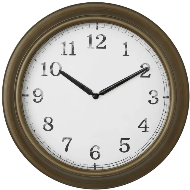 TFA Dostmann 60.3066.53 Outdoorhorloge Kwarts 38.7 cm x 52 mm Messing Spatwaterdicht, Groot display