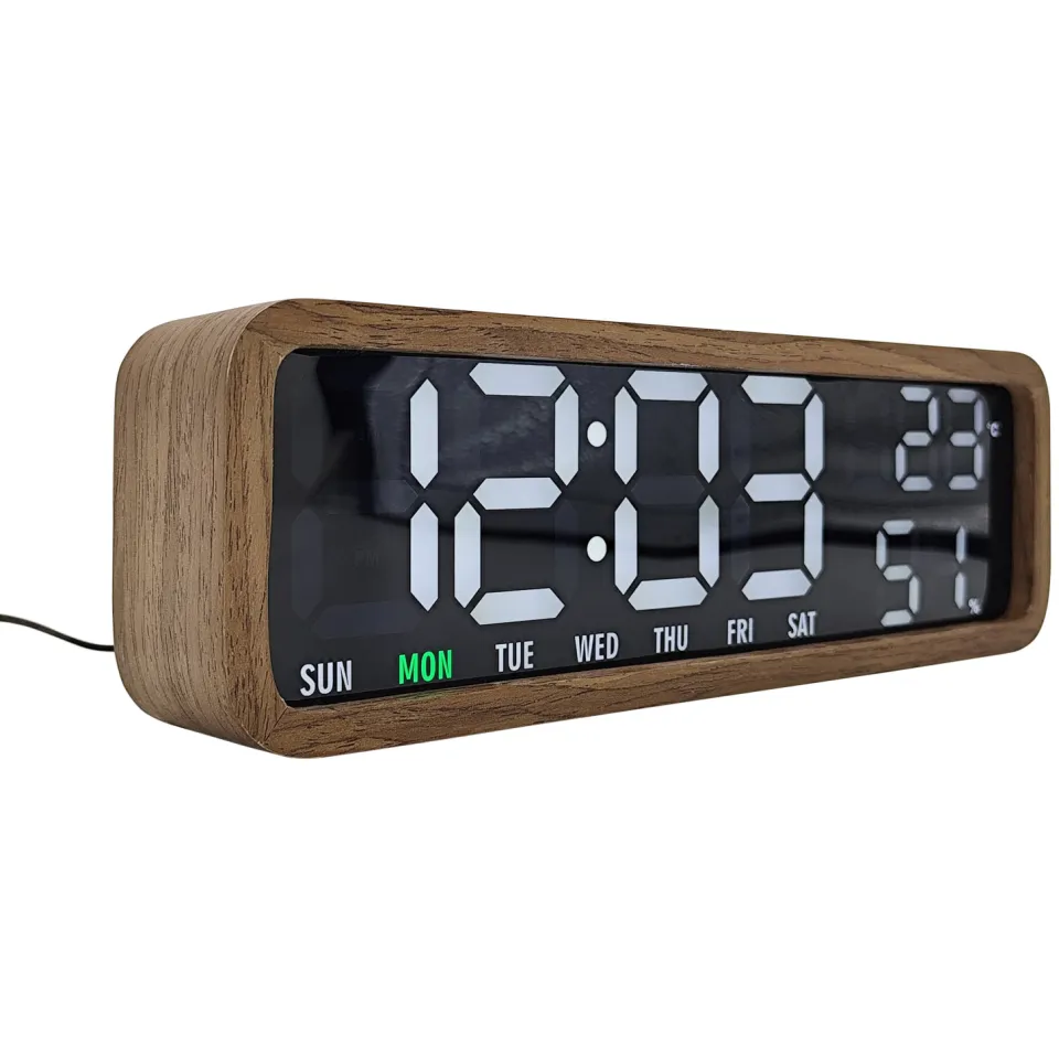 Karlsson Madera wekker donker hout, foto 6