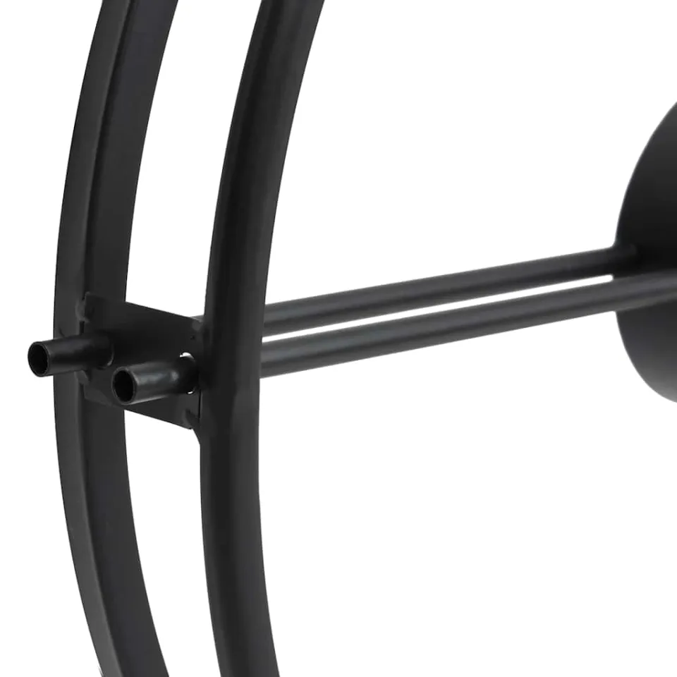 vidaXL Wandklok 52 cm ijzer zwart, foto 4