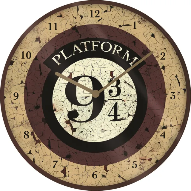 Pyramid International Harry Potter - Platform 9 3/4 - Wandklok - Bruin - 25x25cm Beige,Bruin,Wit