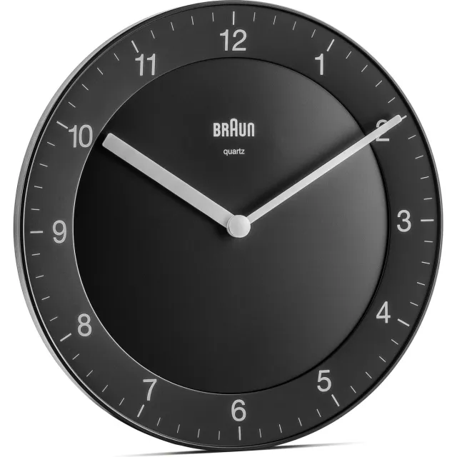 Braun BC06B - Wandklok - Analoog - Zwart
