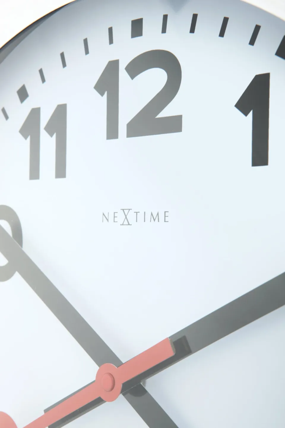 Nextime Wandklok/Tafelklok - Aluminium - 'Stationsnummers', foto 7