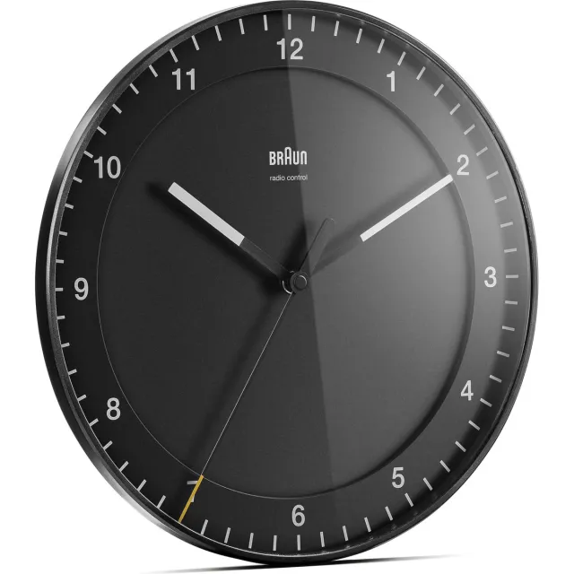 Braun BC17B-DCF - Wandklok - Analoog - Radiogestuurde tijdsaanduiding - Kunststof - Zwart