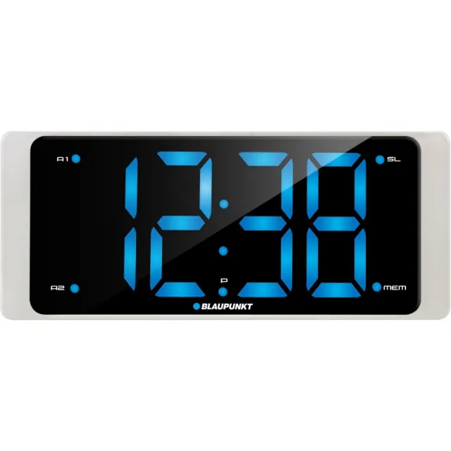 Blaupunkt CR16WH - FM-klokradio met USB-poort 3 "LED-displayklok Wit