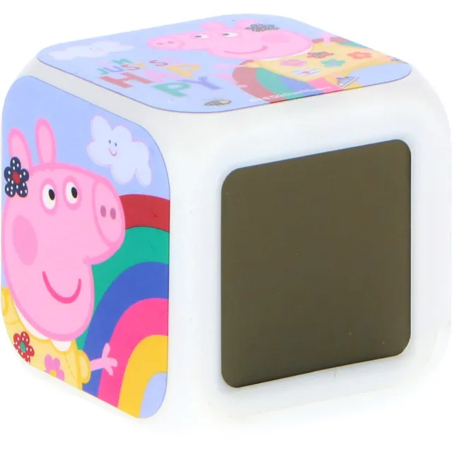 Peppa Pig wekker - Digitale alarm clock - LED Display Multi Colour