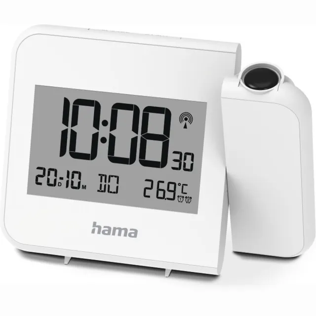 Hama wekker- Hvar - Projectie- Wit