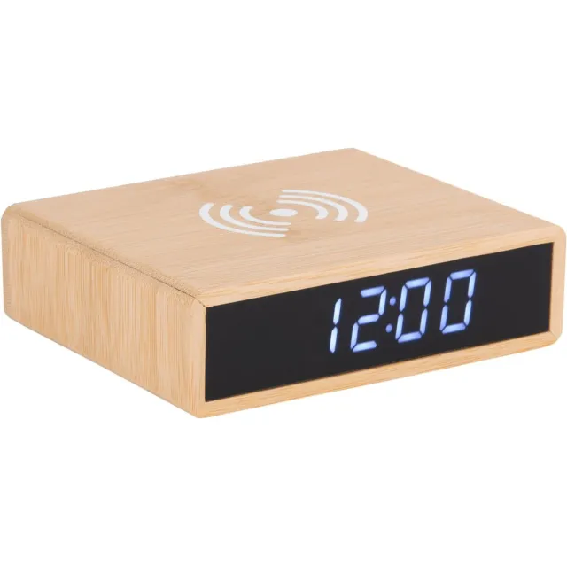 Karlsson Wekker Fat LED - Bruin - 8x10,6x3,1cm - Modern - Wekker voor slaapkamer - Wekkers