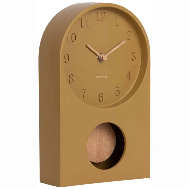 Karlsson Tafelklok Paris Arch - Donker kaki - 4.8x14.5x24.1cm - Scandinavisch Groen