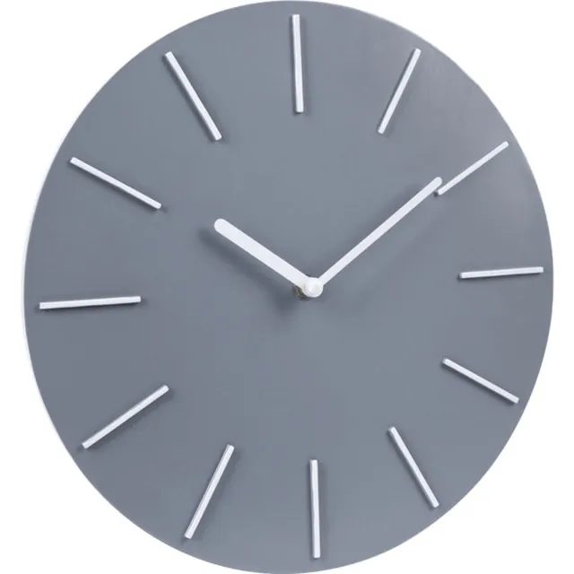 SensaHome Wandklok Dubai - Moderne Minimalistische Klok - Nordic Stijl - Moderne Klok - Ø30cm - Grijs