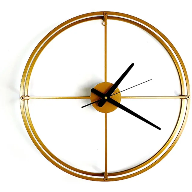 Decorizzly® Decorizzly MONO light - Loftklok - Goud - Minimalistisch - Groot Formaat Goud;Zwart
