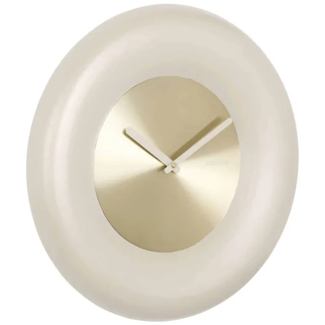 Karlsson Wandklok Cadiz Wheeler - Gebroken wit - 40x40x5.3cm - Wandklok Scandinavisch