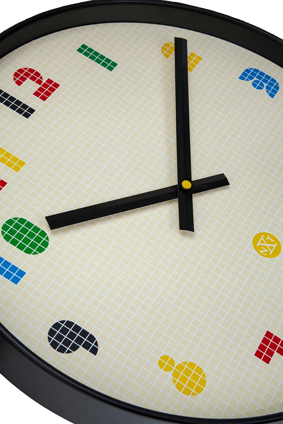 Nextime Wandklok 35 cm - Stil - Zwart/Multikleurig - ABS - nXt 'Bit', foto 6