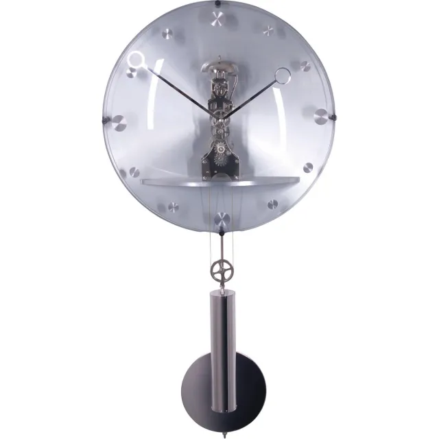 NeXtime Beauty - Klok - Rond - Glas - Ø44 cm - Transparant